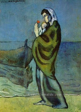  kubist - Mere et enfant sur le rivage 1902 Kubisten